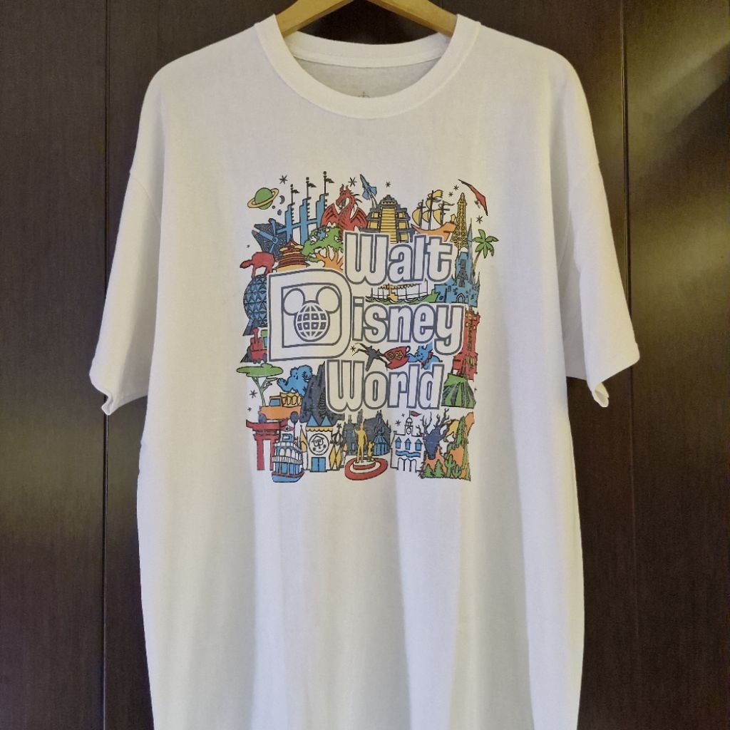 Kaos Walt Disney World Attractions Opening Date Timeline 1971 to 2019 Tshirt T-Shirt Baju