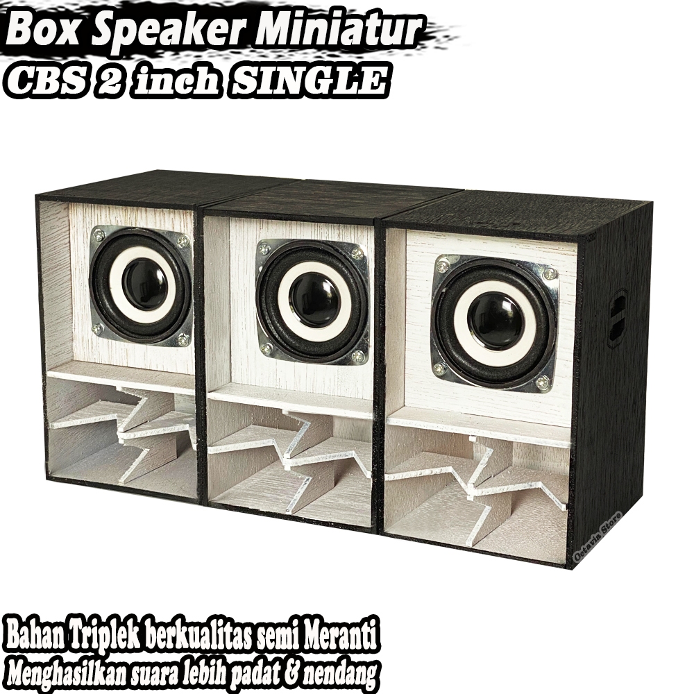 Box Speaker Miniatur CBS 2 INCH Putih