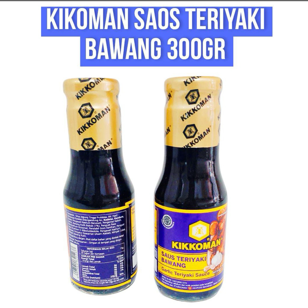 

Kikkoman saos teriyaki bawang 300gr