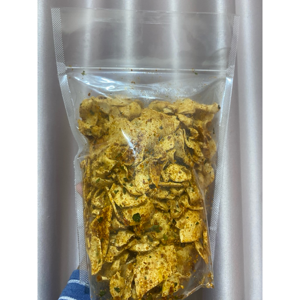 

Basreng 500gram Irisan Bulet Tipis Daun Jeruk