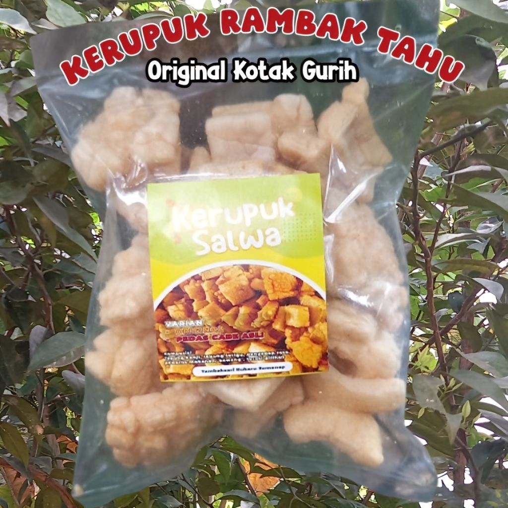 

KERUPUK RAMBAK TAHU KOTAK ORIGINAL RASA TERASI UDANG BAWANG GURIH NIKMAT