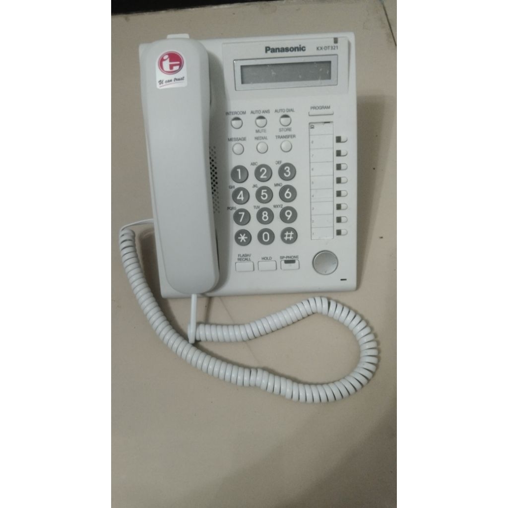 Pesawat telepon Panasonic KX-DT321X second putih