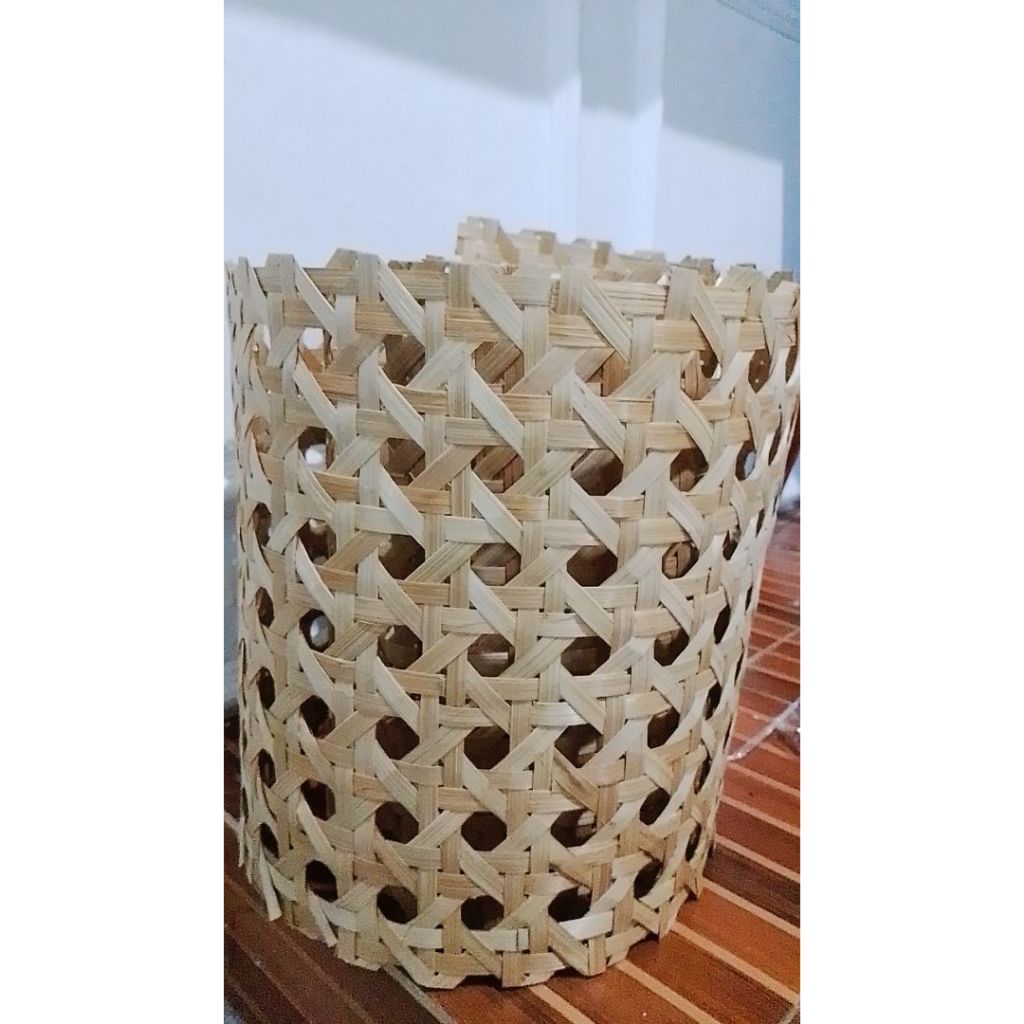 Anyaman Bambu Alami Segi 8 Untuk Plafon Ukuran 60 x 110 ( 128 pcs )