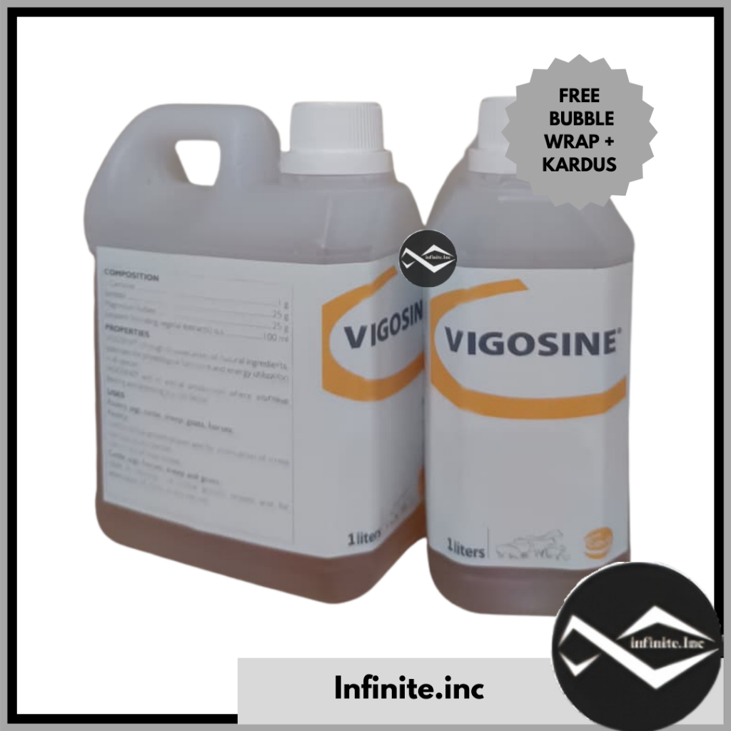Vigosine 1 Liter 1 L- VIGOSINE KEMASAN ORI 1 LITER memaksimalkan performance dan produktifitas ayam 