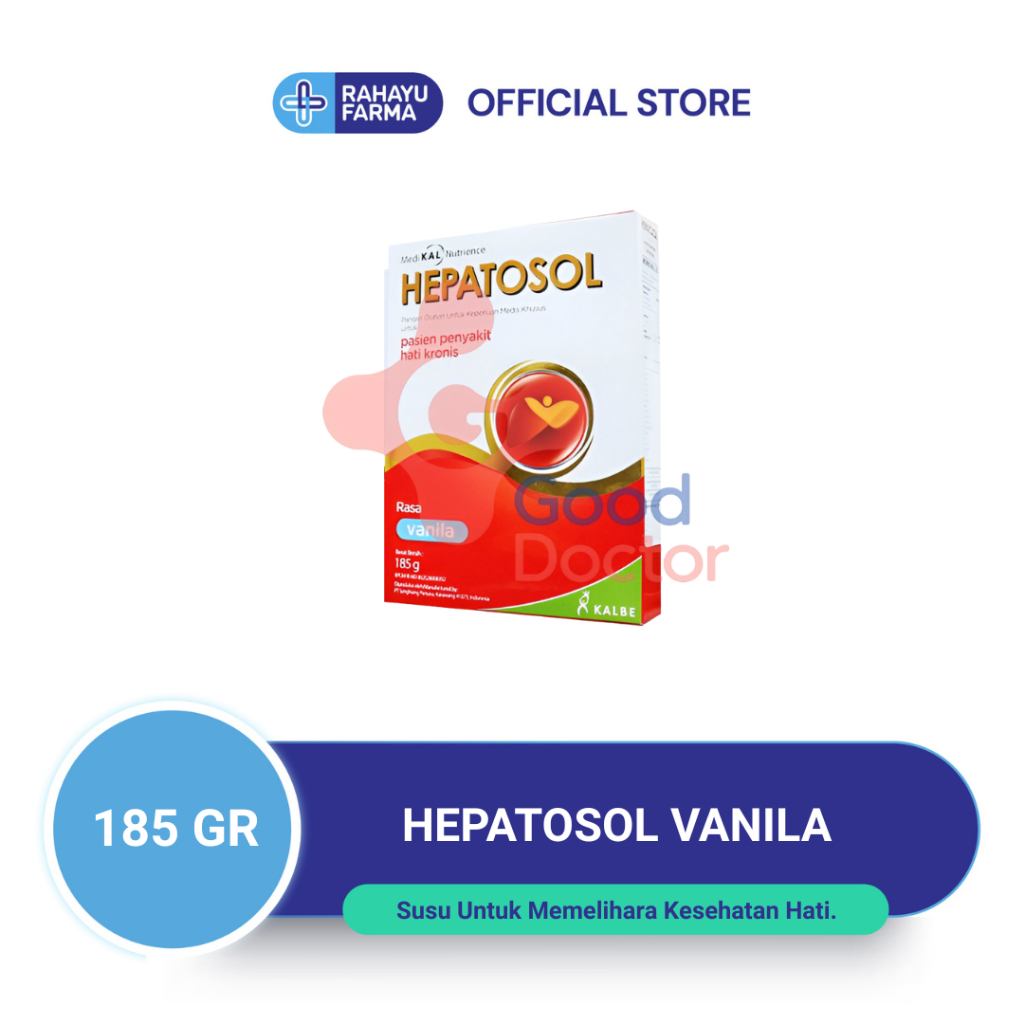 

HEPATOSOL 185 GR VANILA - Nutrisi Kesehatan Hati