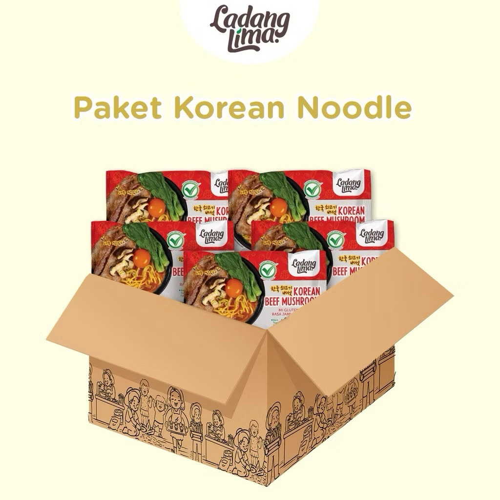 

Paket 1 Kardus (24 Pcs) Mie "Gluten Free" Ladang Lima All Variant Rasa