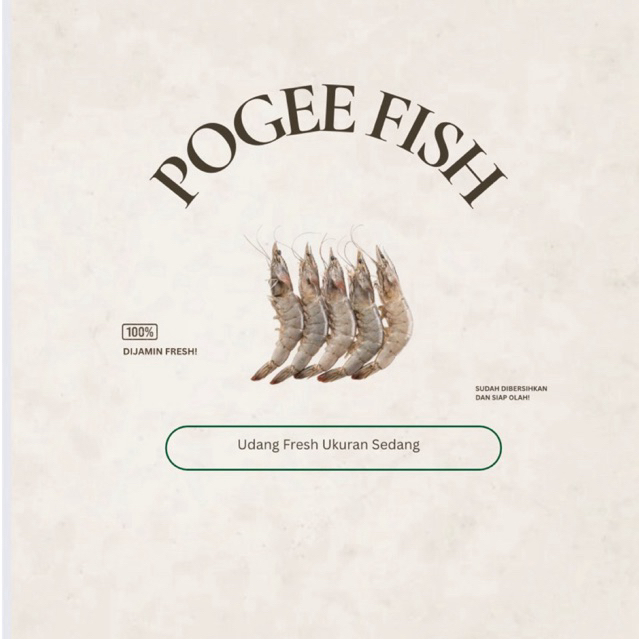 

KHUSUS MALANG PogeeFish Udang Fresh Ukuran Sedang | Ikan Laut Fresh |Ikan Segar Malang | Ikan Fillet