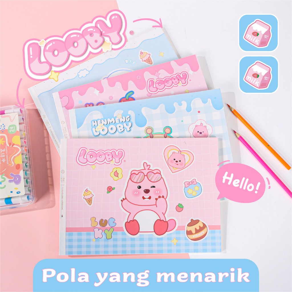 

Animasi Kartun Loopy Tema Buku Menggambar Buku Gambar Kelas Siswa Biasa A4 Lukisan Buku 27 Lembar Kertas 100g Kertas