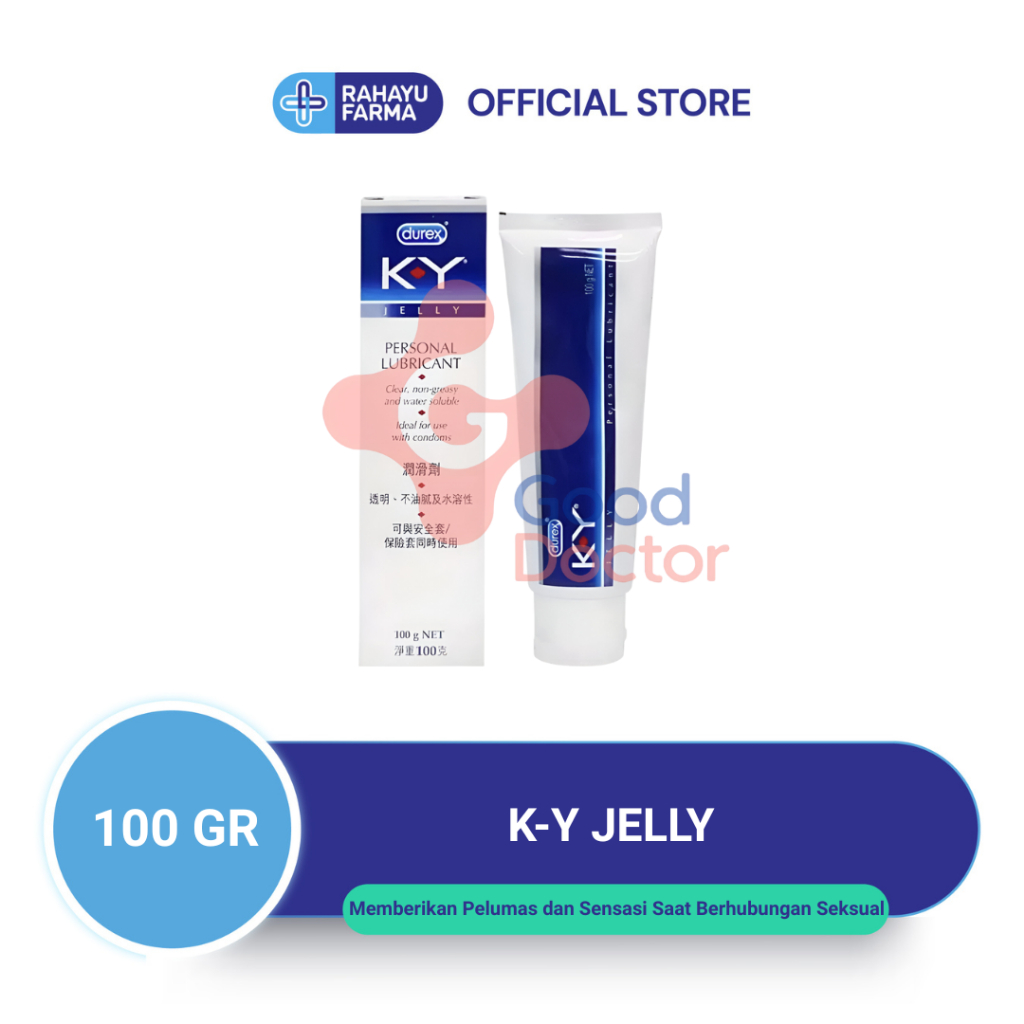 K-Y JELLY 100 GR - Durex Lube KY Jelly Personal Lubricant 100g - Pelumas Pria dan Wanita