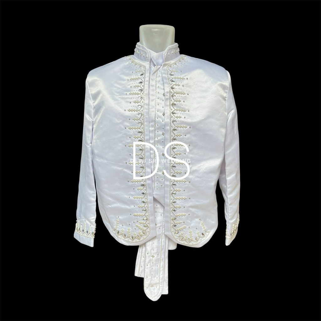 beskap pengantin solo putih