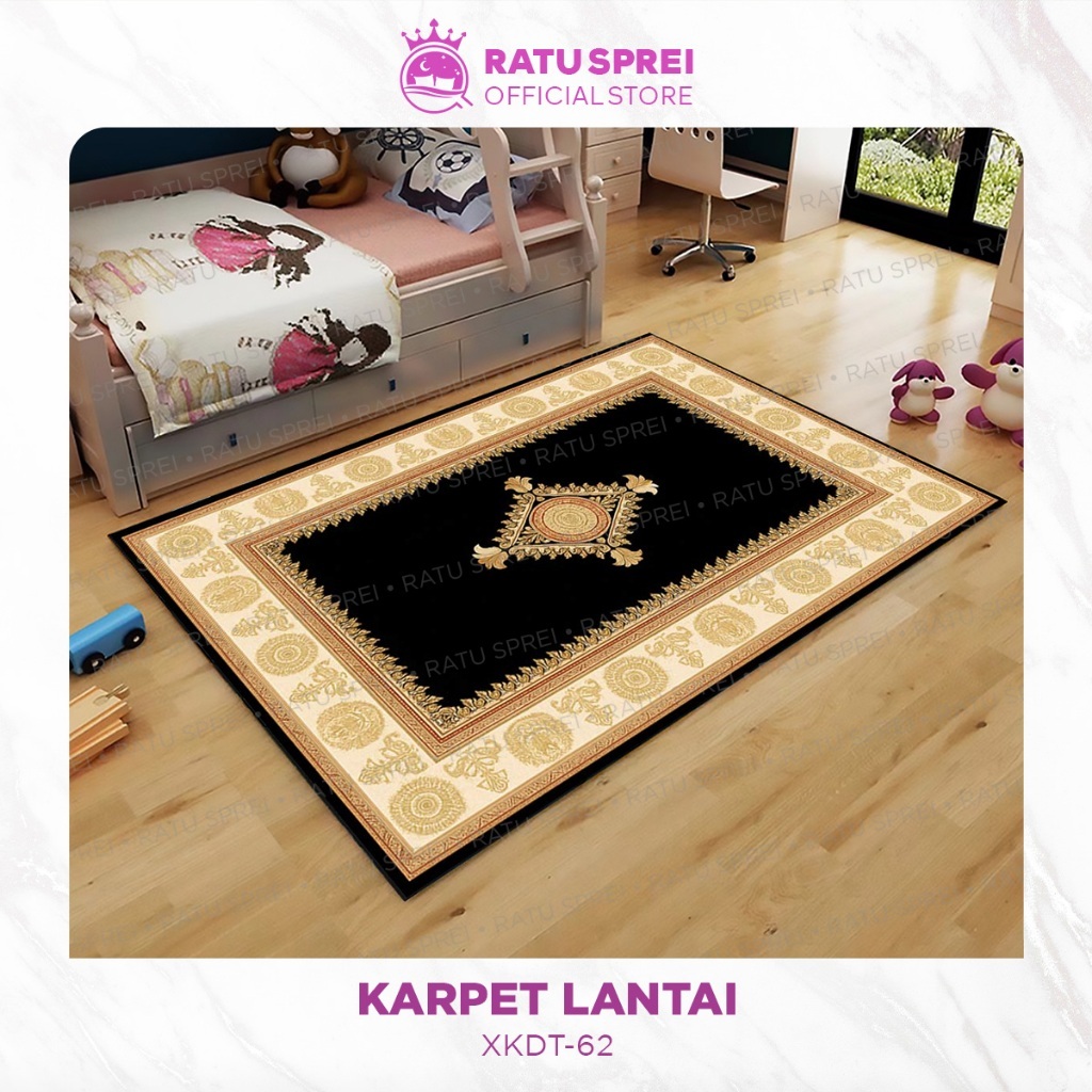 RATU Karpet Lantai Malaysia Bulu Microfiber Karpet Bulu Jumbo Karpet Estetik Anti Slip (61-109)