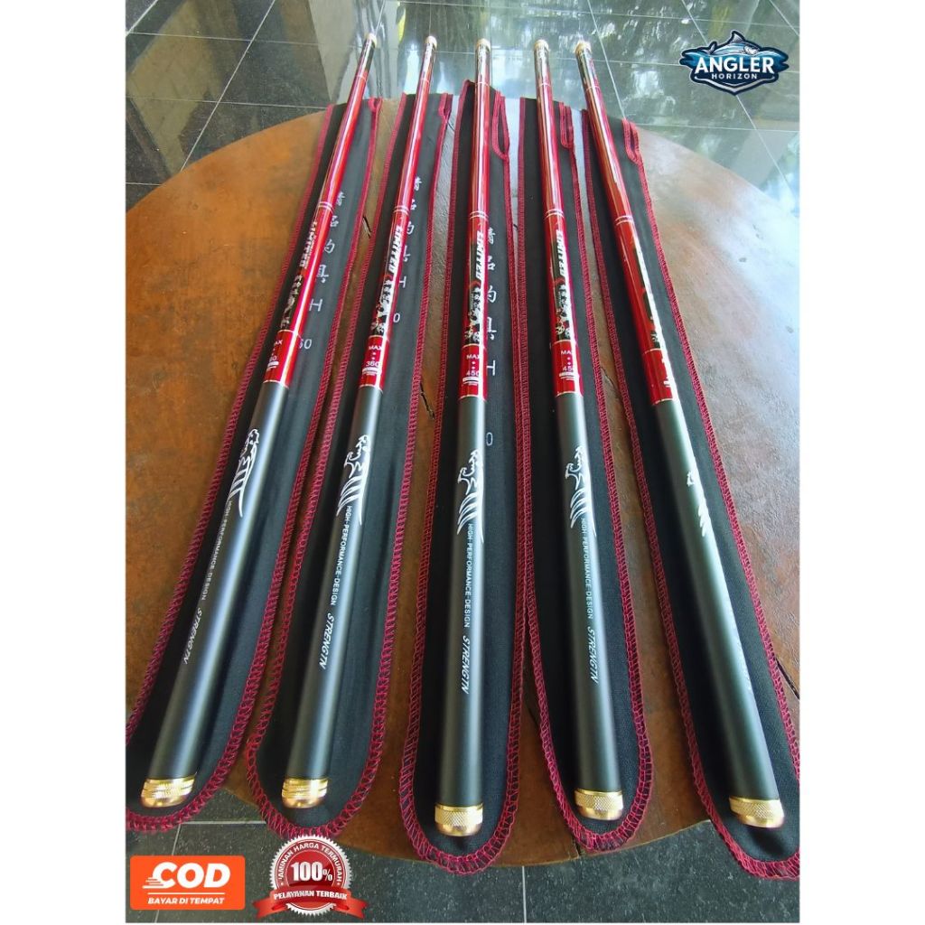 Joran Tegek X-Cross Limited X Cross Limited Carbon Ruas Panjang Kaku 360 450