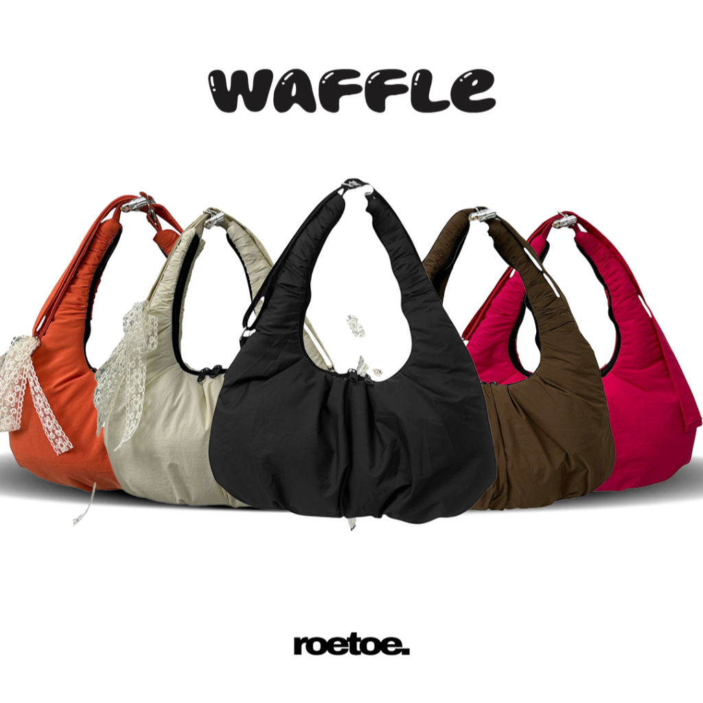 Tas wanita tas slingbag waffle bag - roetoe