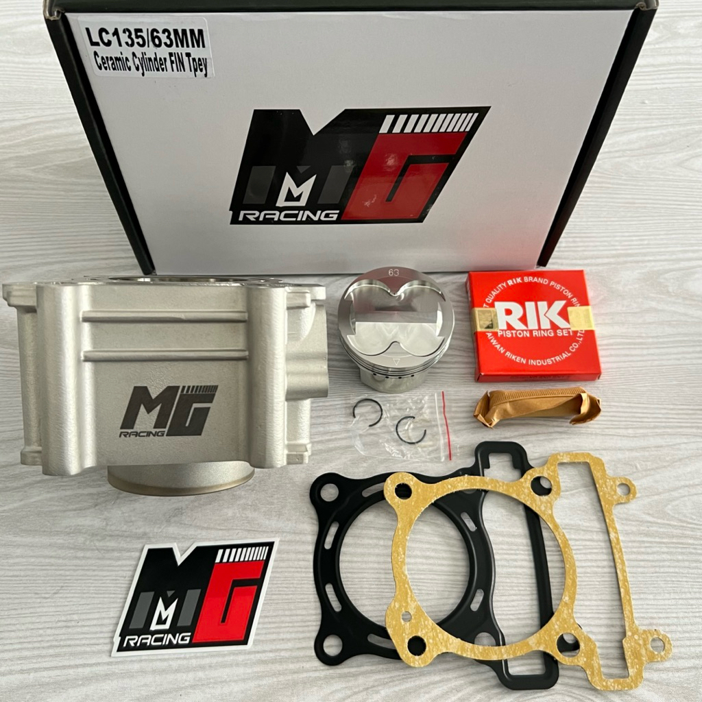 BLOCK MX VIXION 63 CERAMIC PISTON FJN TYPE FIN MG RACING ORIGINAL