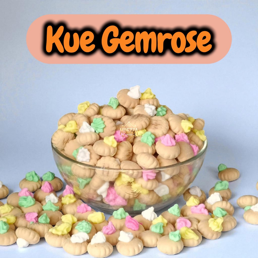 

Biskuit bunga gem / gem rose kiloan murah