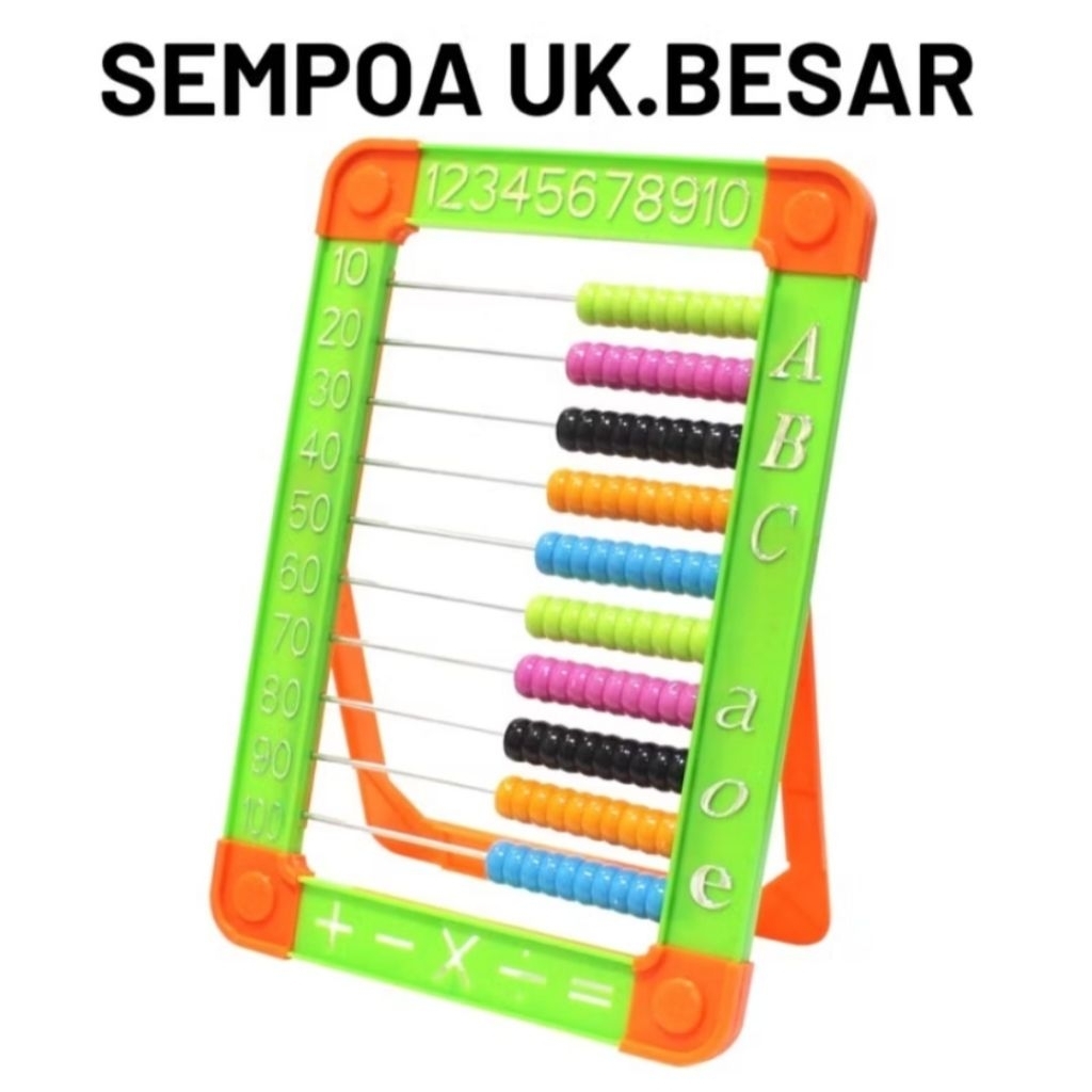 sempoa kaki jumbo XL Moshi-Moshi / sempoa besar alat hitung