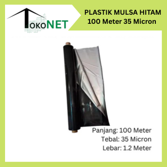 Plastik Mulsa Hitam Perak 4 Kg Mulsa Perkebunan Mulsa 100 Meter