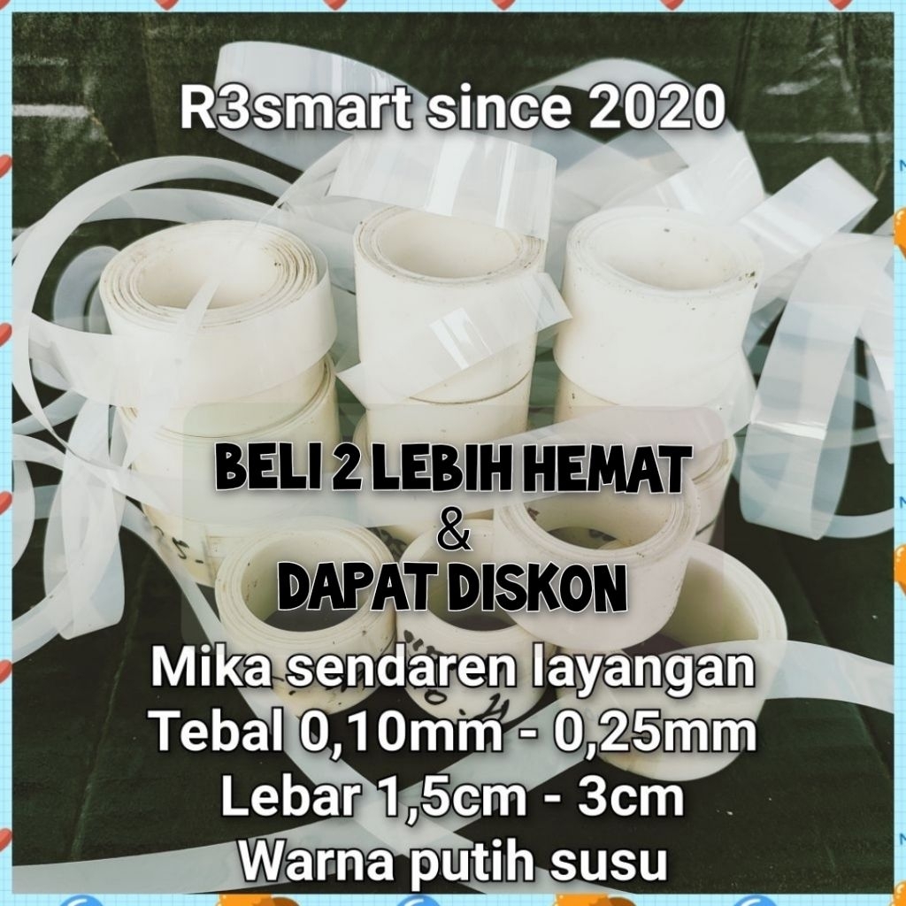 Pita Mika Sendaren Sawangan Layangan Tebal 0,10 0,15 0,20 & 0,25