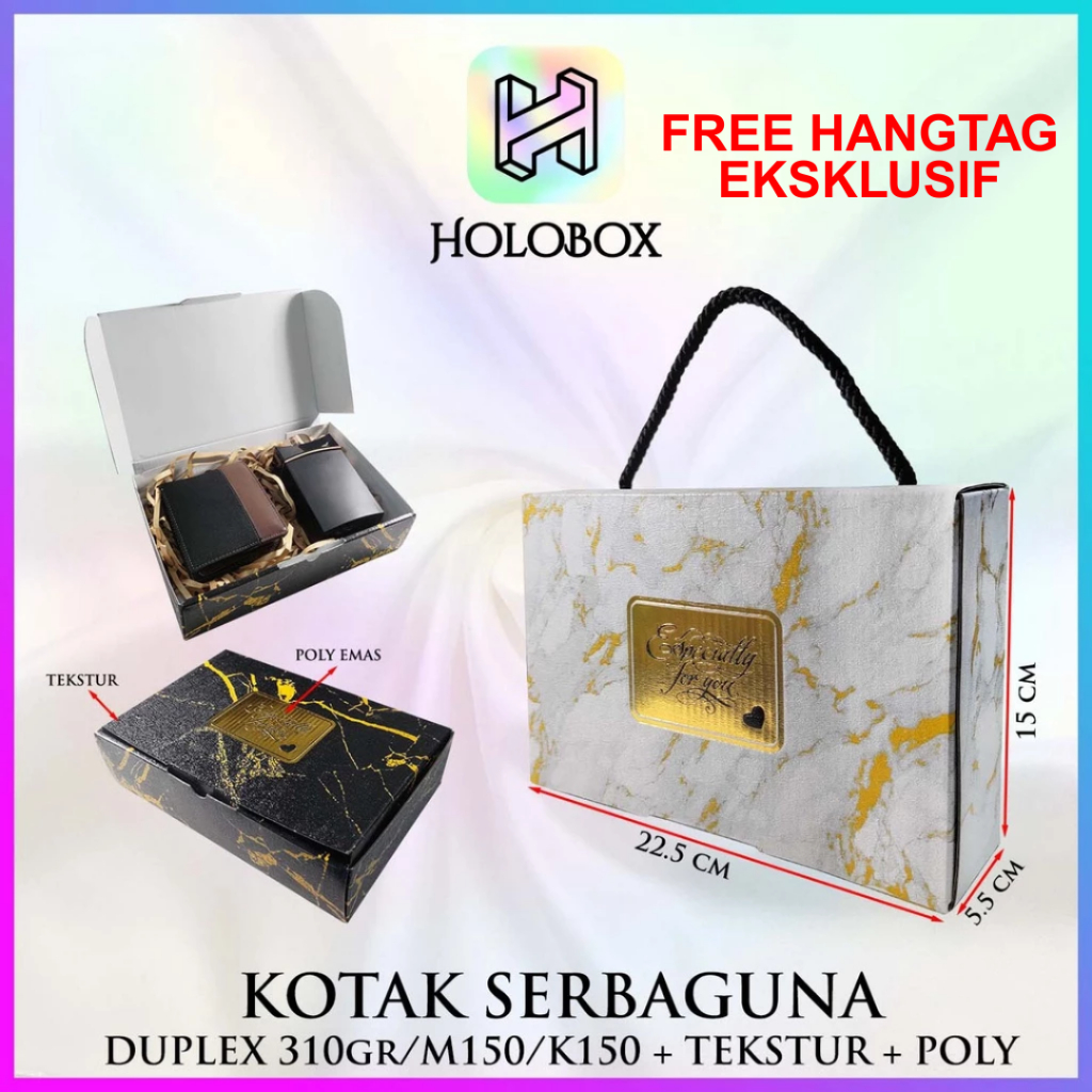 

Kotak Kado / Gift Box / Box Hampers Souvenir Aesthetic / Dus Hijab Mukena / 22.5x13x5 / B7