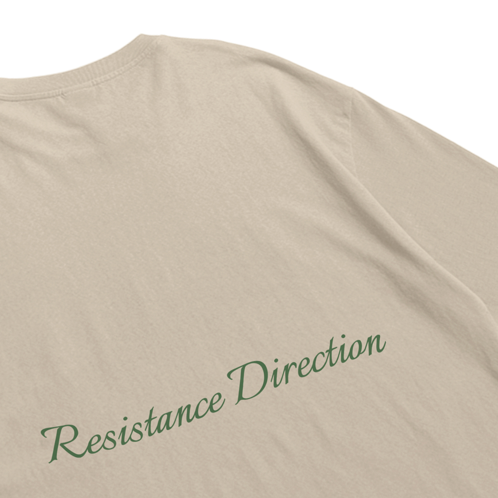 Troy Company Oversize Tshirt Beige Resistance - Kaos Oversize Coklat Beige OVD 3289