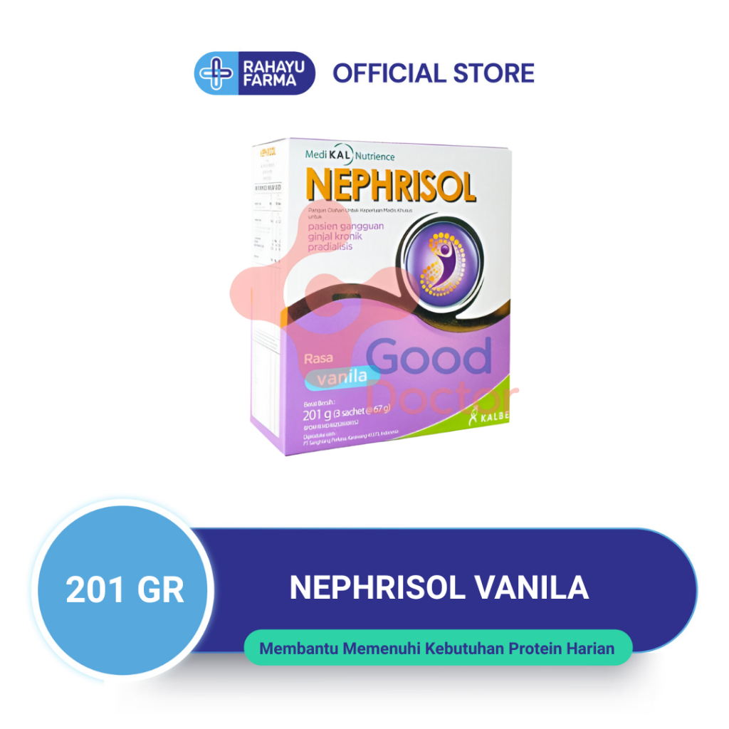 

NEPHRISOL 201 GR VANILA - Susu Rendah Protein Khusus Pasien Ginjal Predialisis