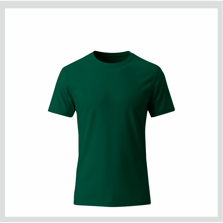 kaos polos warna HIJAU BOTOL catton combed 24 pria dan wanita