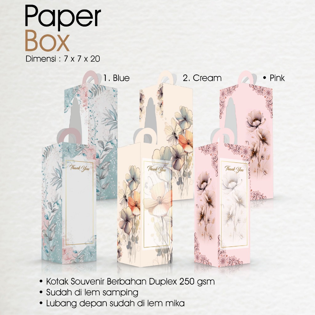

Paperbox Kemasan My Bottle Murah Uk. 7 x 7 x 20 Bahan Duplex 250 gsm , Cetak Full Colour