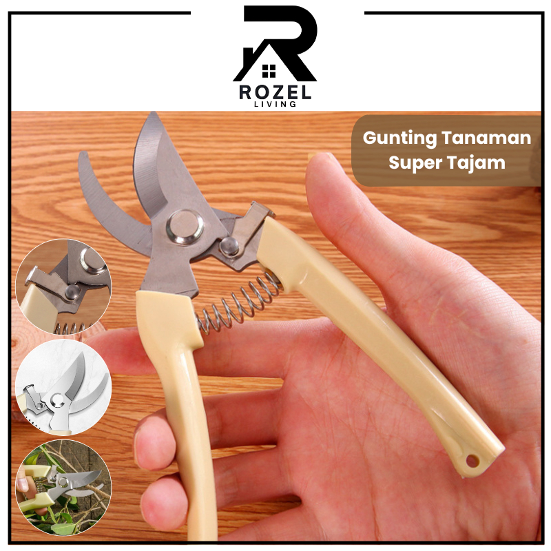 ROZEL Gunting Dahan Ranting Pohon Pruning Alat Potongg Dahan Ranting Rating Pohon Gunting Tanaman Ta