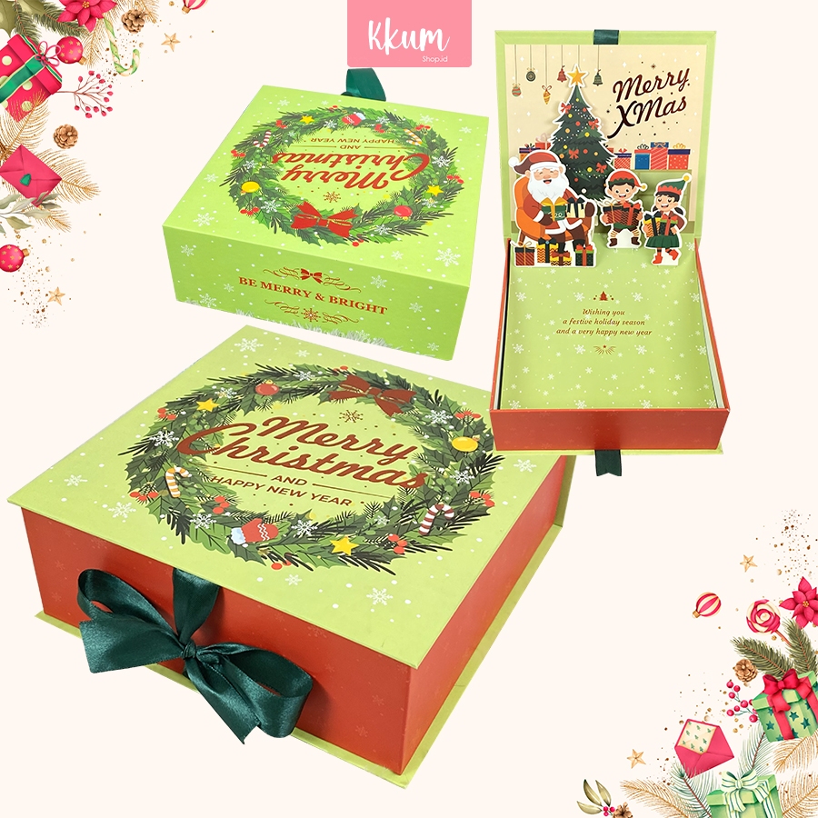 

Box Hampers Pop Up Merry X-max/ Gift Box Natal/ Pop Up Box Hampers Christmas