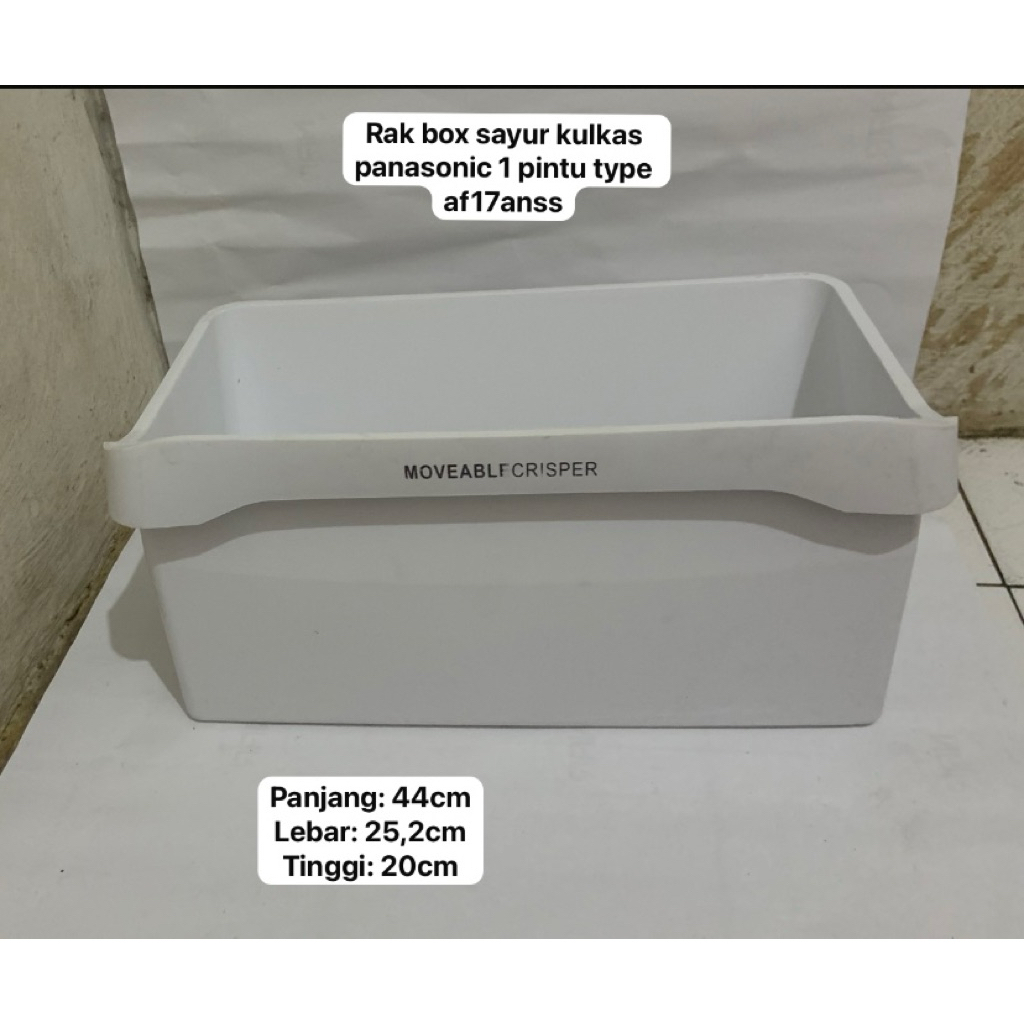 RAK BOX SAYUR KULKAS PANASONIC 1 PINTU TYPE AF17ANSS SECOND ORIGINAL | RAK BOX SAYUR PANASONIK