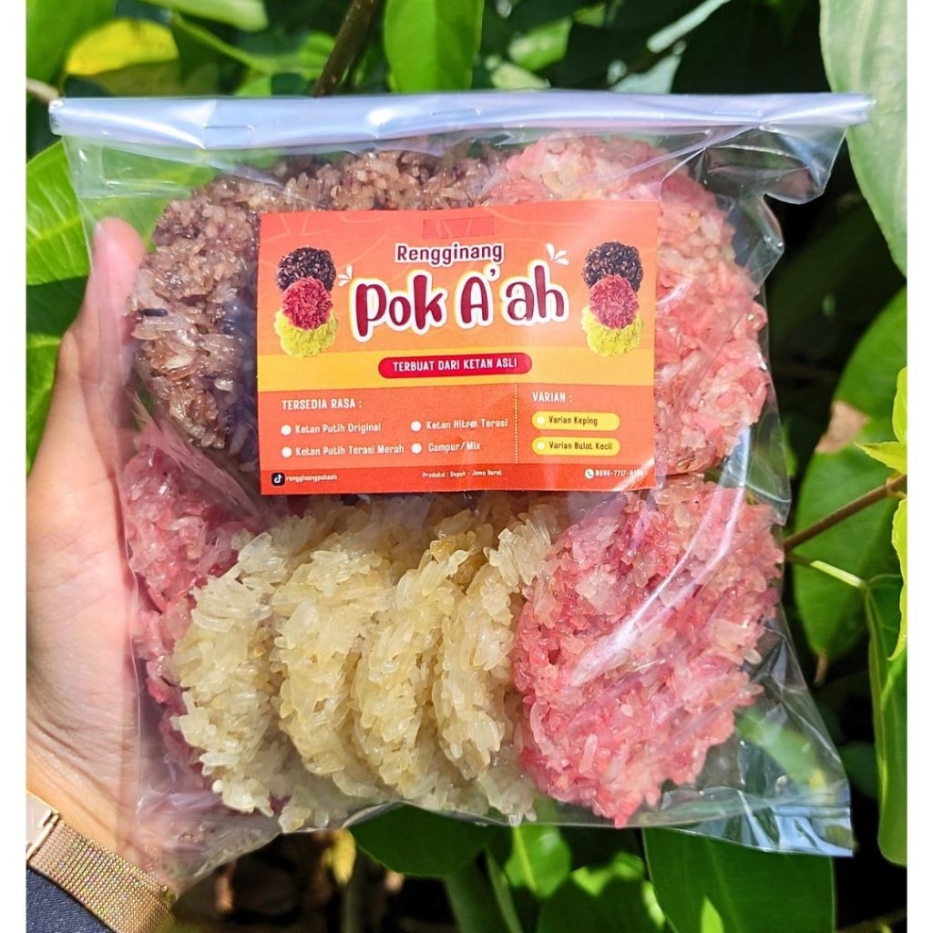 

Rengginang Mentah (JUMBO KETAN 13-15 keping) Pok A'ah DEPOK Ketan Asli Tanpa Dijemur Lagi Murah Makanan Cemilan Food Siap Goreng Enak Krispi Terasi Merah Original Hitam