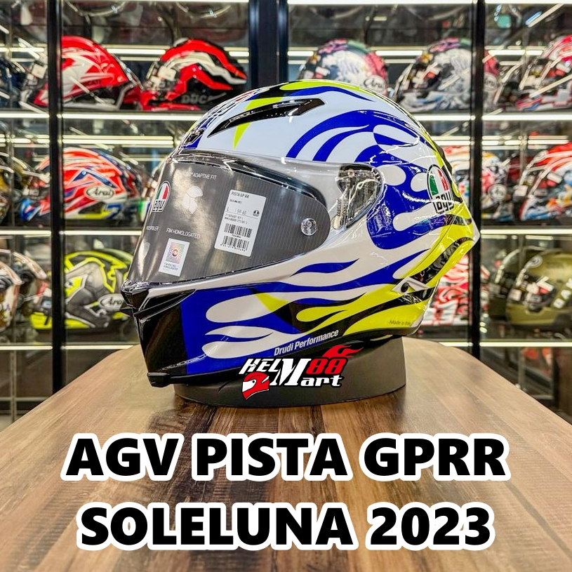AGV PISTA GPRR SOLELUNA 2023 LIMITED EDITION Helm AGV GPRR GP-RR VALENTINO ROSSI