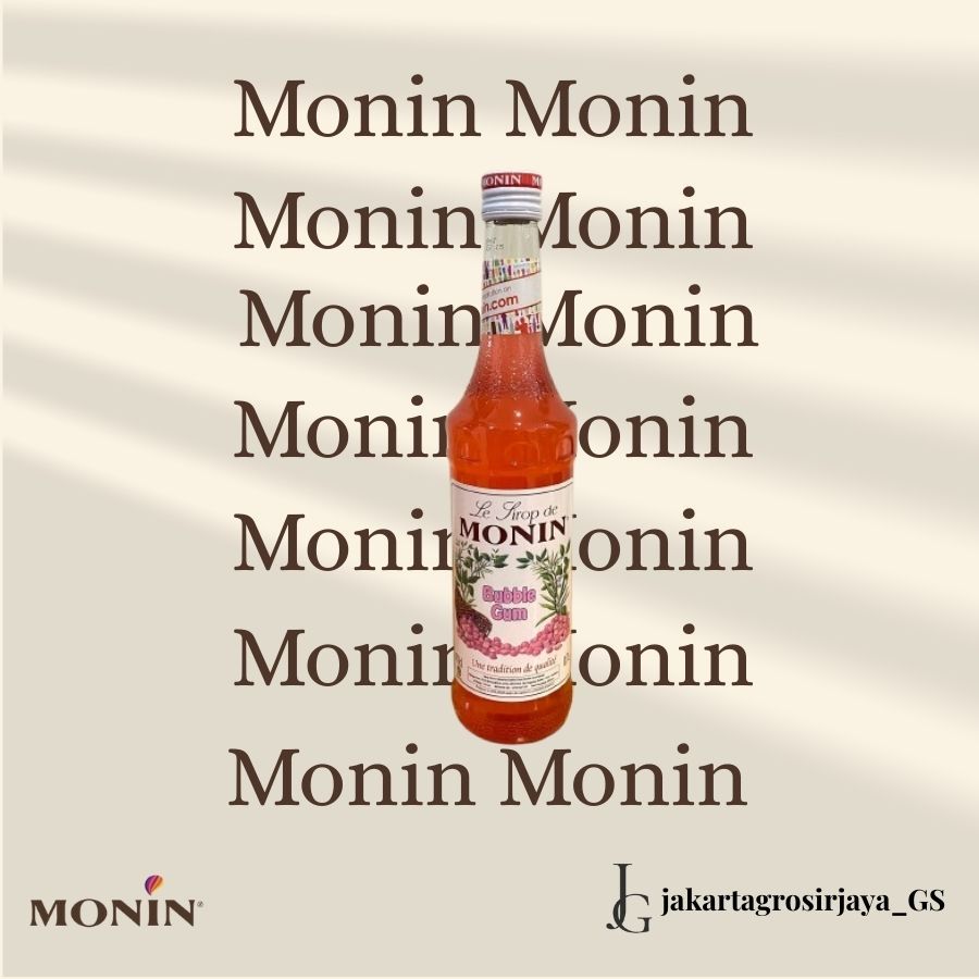 

SYRUP MONIN BUBBLE GUM 700 ml SIRUP BUBBLE GUM - MONIN PERMEN KARET 700 MILI