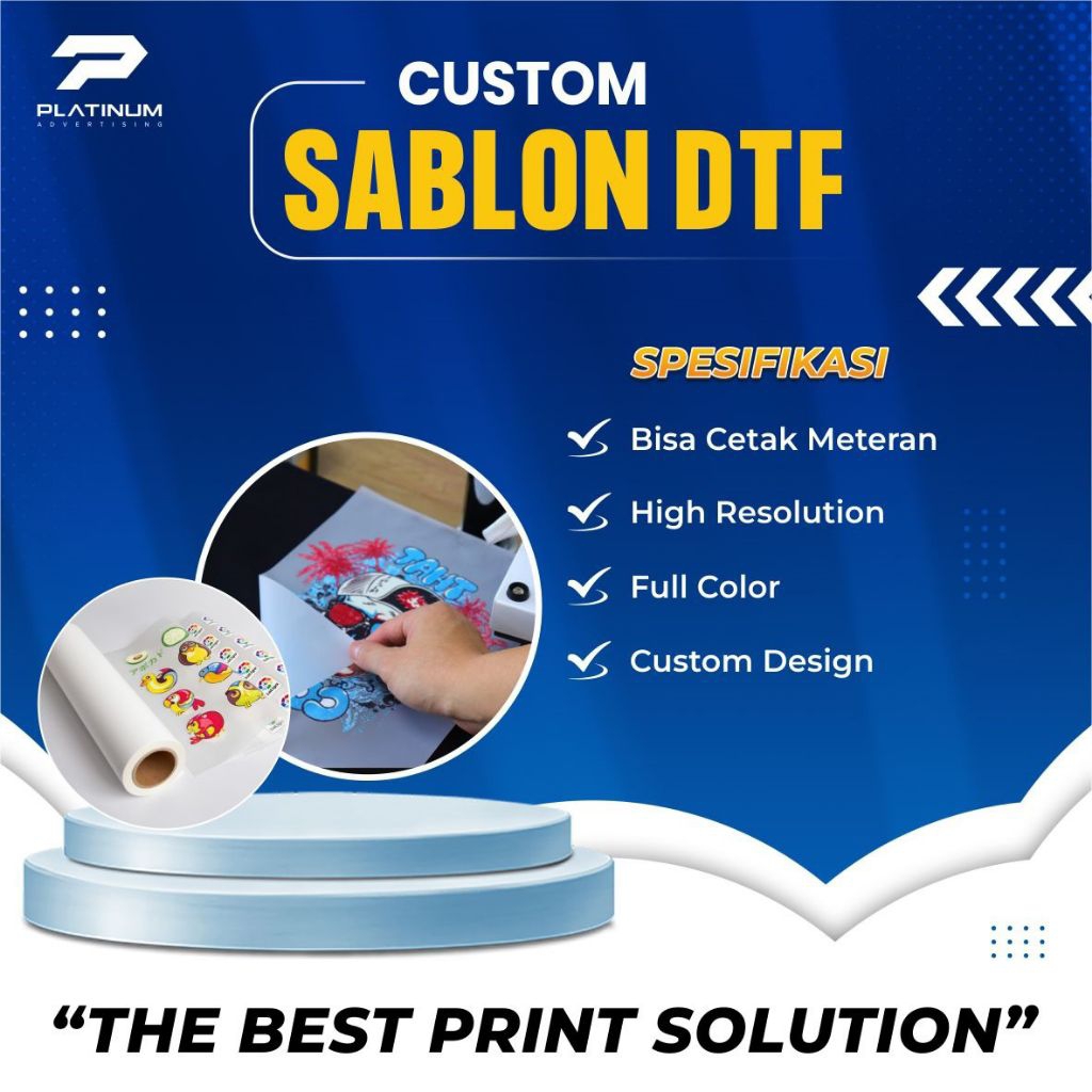 CETAK DTF SABLON PERMETER (MINIMAL 1M)