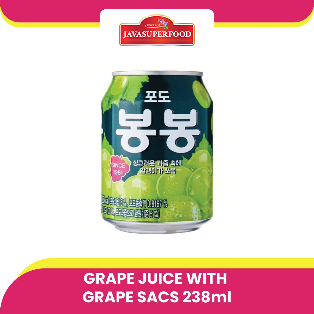 

HAITAI Grape Juice with Grape Sacs - Minuman Rasa Buah Anggur 238ml