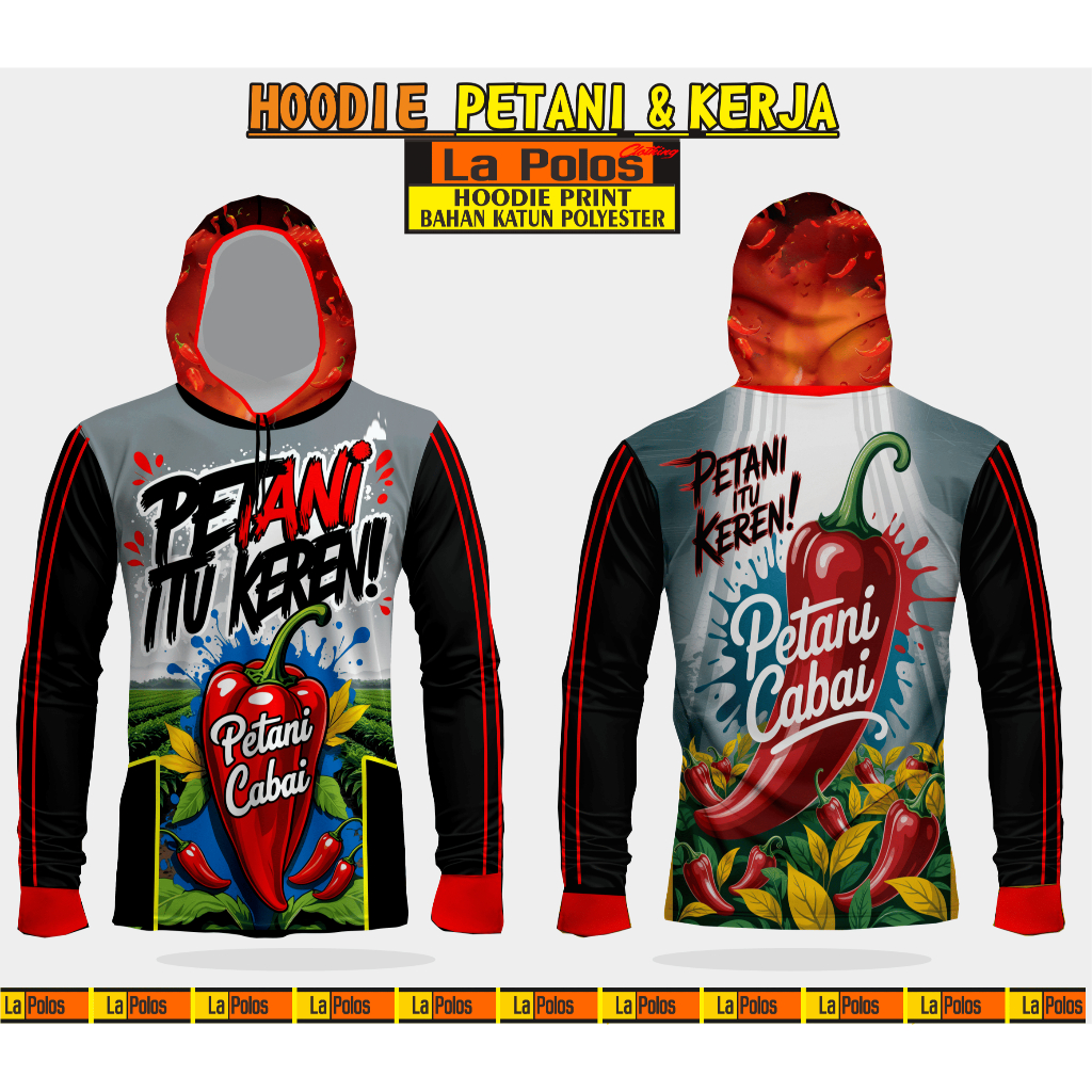 Baju Petani Kaos Kerja, Petani Cabai