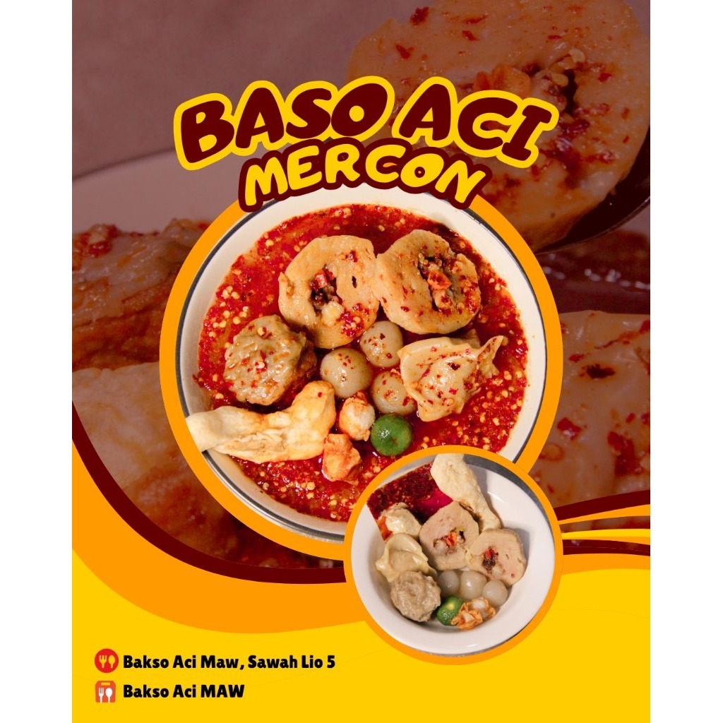 

Baso Aci Mercon/Baso/Bakso/Aci/Tahu/Pangsit/Pedas/Gurih/Enak/Makanan/Minuman/Kerupuk lidah/Cabe/Chili Oil