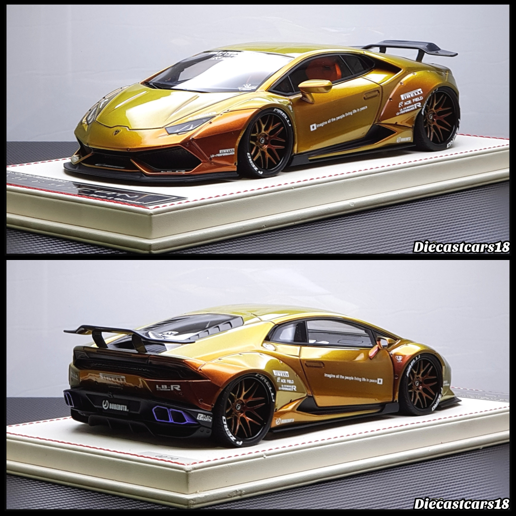 1/18 Davis & Giovanni Lamborghini Huracan GT Rear Wing Gold Limited 10 Pcs