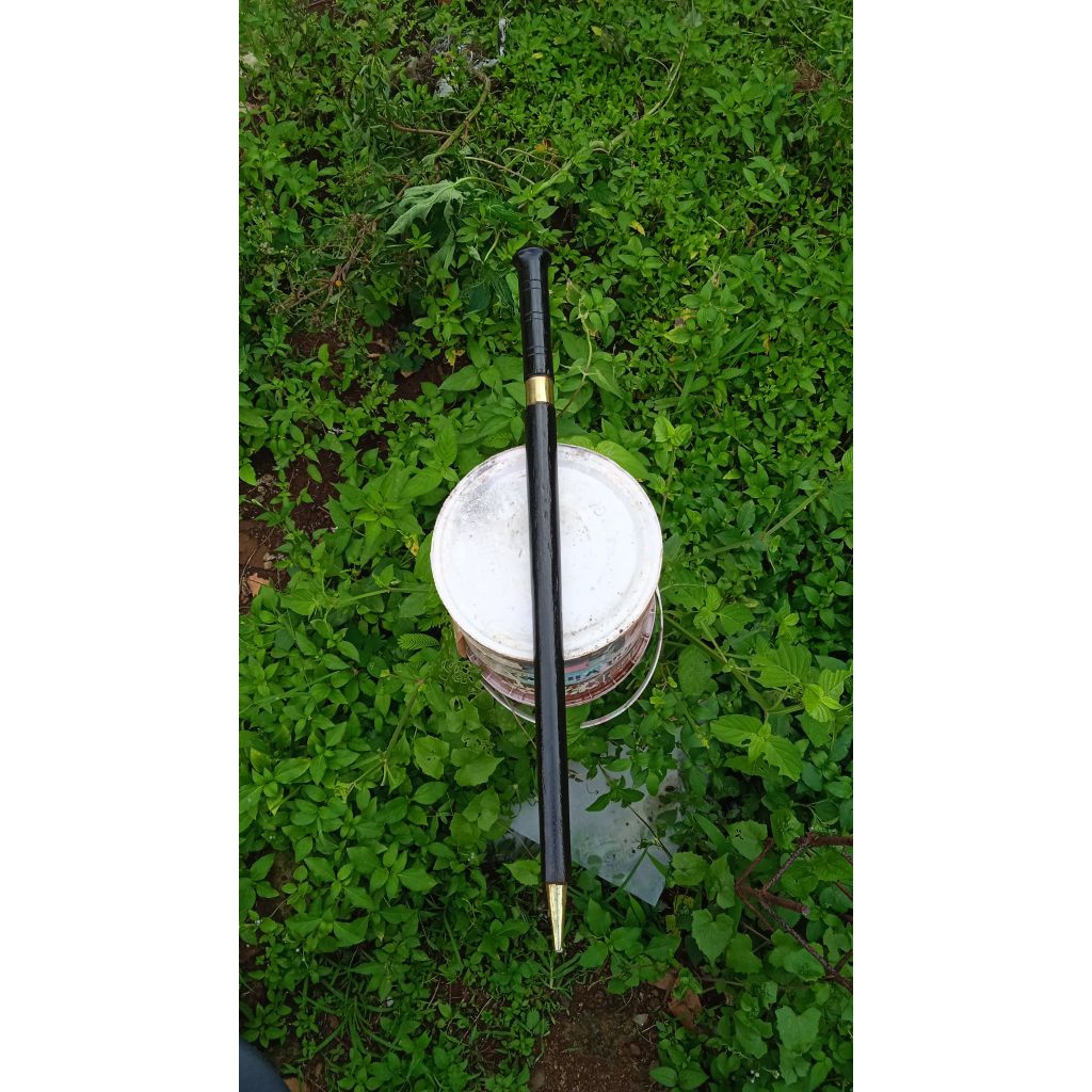 Tongkat komando/Tongkat upacara/Tongkat isi pisau murah warna hitam