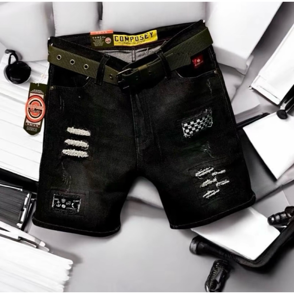 celana jeans pendek pria/celana denim pendek pria/celana pendek cowo/celana shortpan/celana levis de