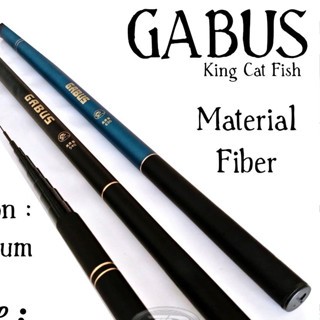 Joran Tegek GABUS KING CAT FISH fiber solid murah kaku dan , kuat panjang 180cm - 630cm