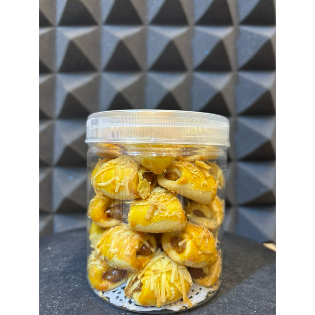 

Snackkings Kue Nastar Lipat Keju Isi selai nanas Asli Home Made Premium Wangi lembut Buttery Kemasan Toples 600ml