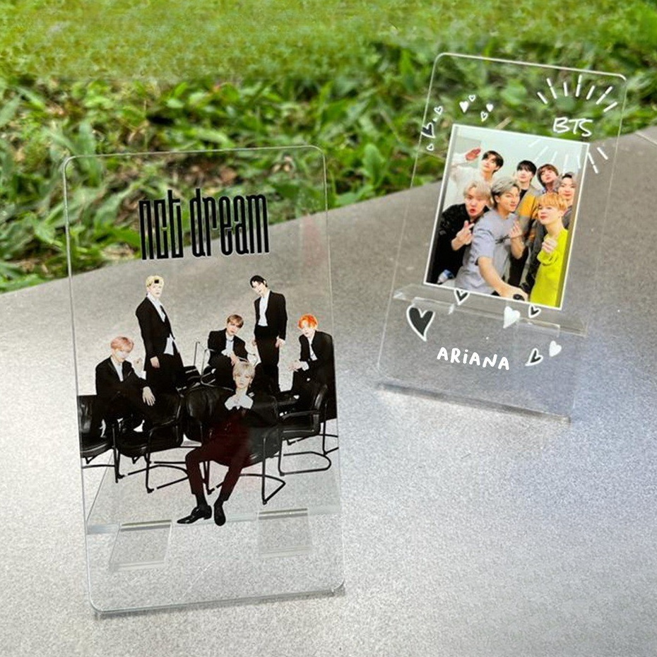 STAND HOLDER HANDPHONE ACRYLIC / DUDUKAN HP AKRILIK  NCT BTS Dudukan HP Custom Dudukan Telepon Duduk