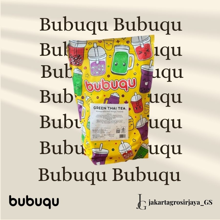 

Bubuqu Powder Drink Green Thai Milk Tea - Bubuk Minuman Teh Susu Hijau