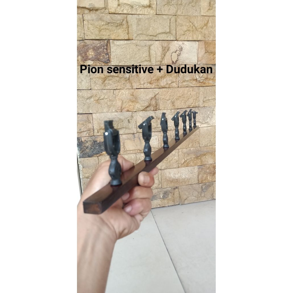 kanco/cagak sensitive + dudukan/standar joran bahan kayu borneo