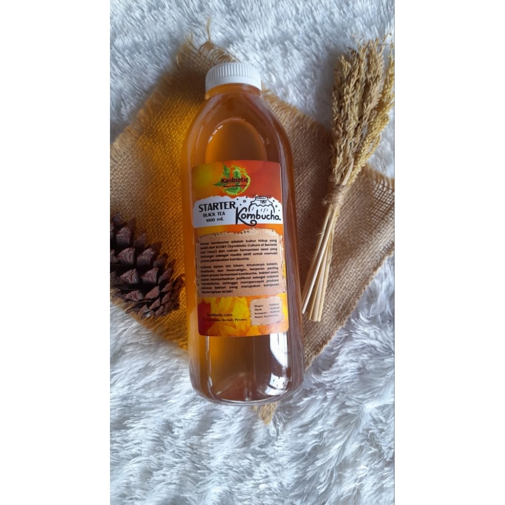 

STARTER BIANG KOMBUCHA 1 Liter KAIIBIOTIC TEH HITAM