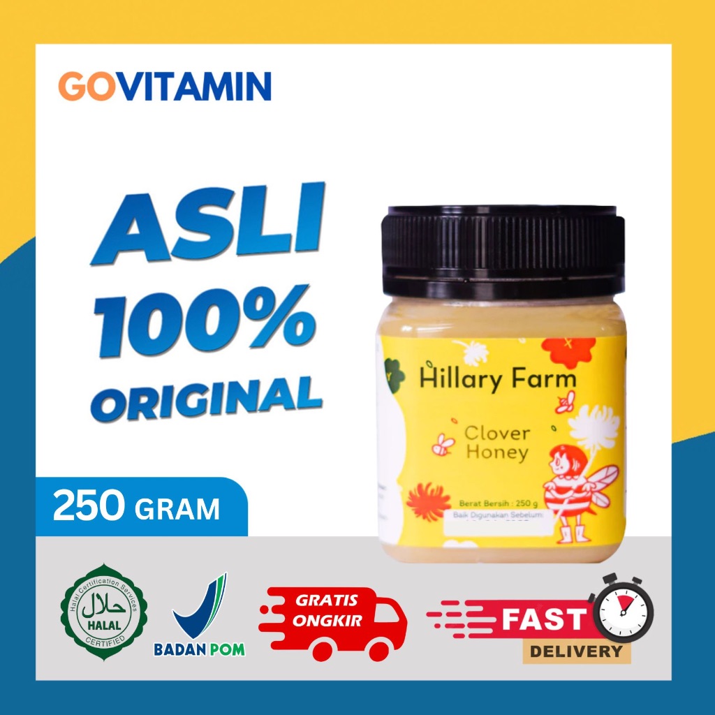 

Hillary Farm Clover Honey (250gr) - madu anak