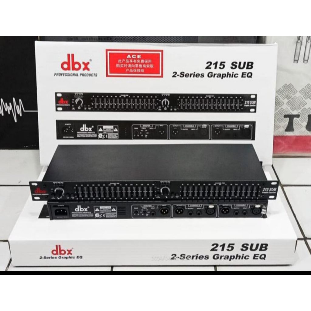 EQUALIZER DBX 215 SUB Audio Ekualiser DBX215 SUB Kualitas Bagus