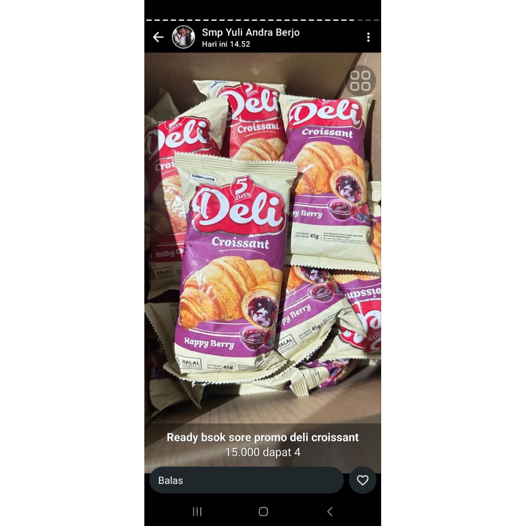 

Deli croisant promo buy 1 get 2