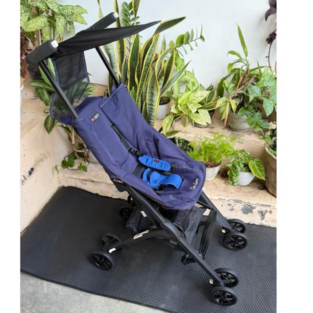 Preloved Stroller Coco Latte Pockit Urbini (Biru)